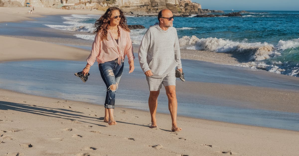 Good destinations to travel as a family with a 2 year old [closed] - Man and Woman Walking on Beach