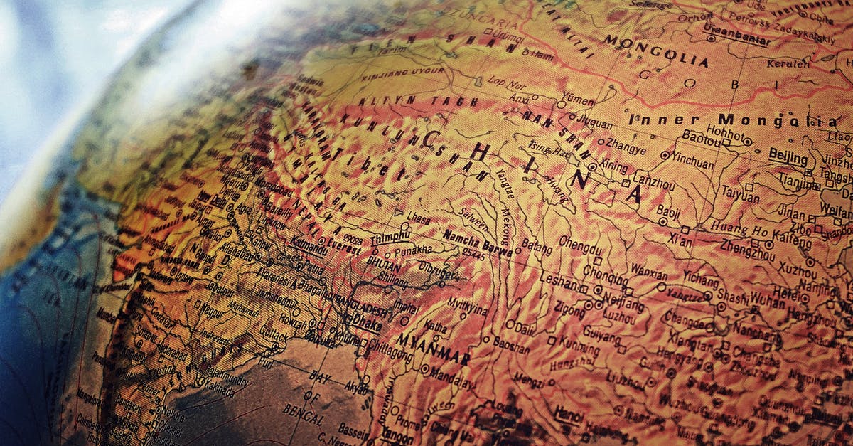 Google maps in China - Brown World Map Illustration Google maps in China - Brown World Map Illustration
