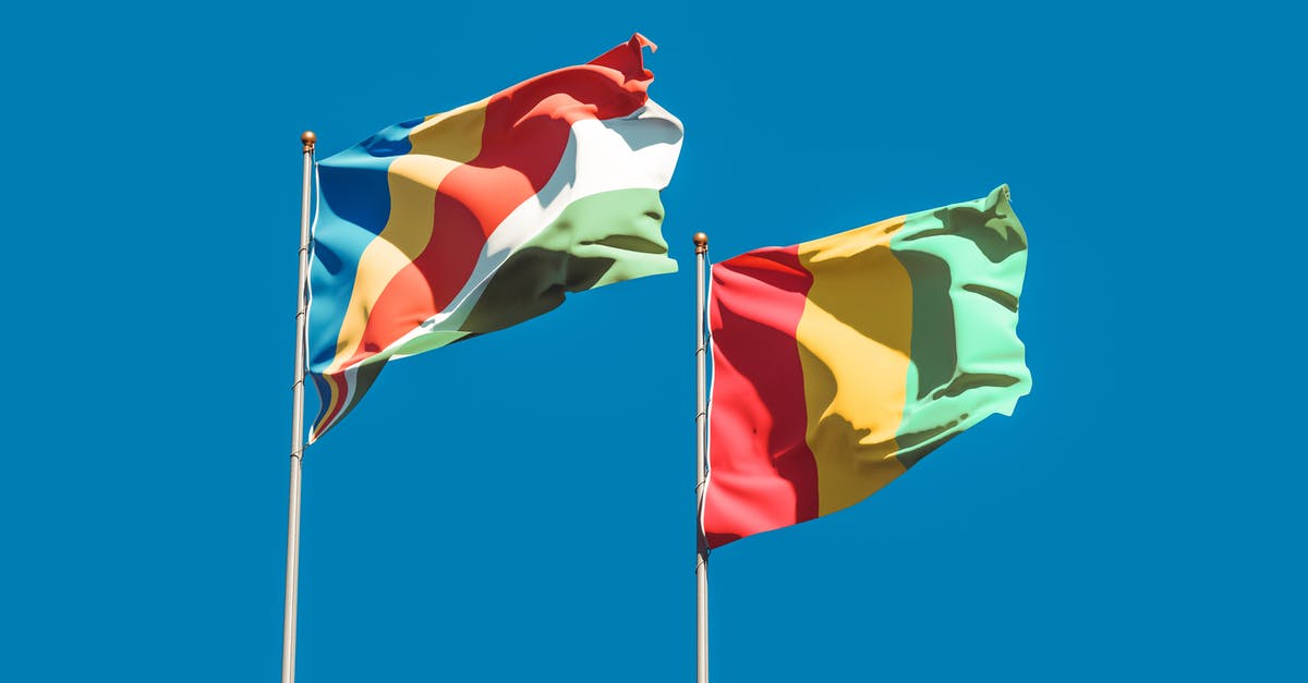Guinea Bissau national transiting in Morocco - Flag of Guinea and Flag of Seychelles Guinea Bissau national transiting in Morocco - Flag of Guinea and Flag of Seychelles