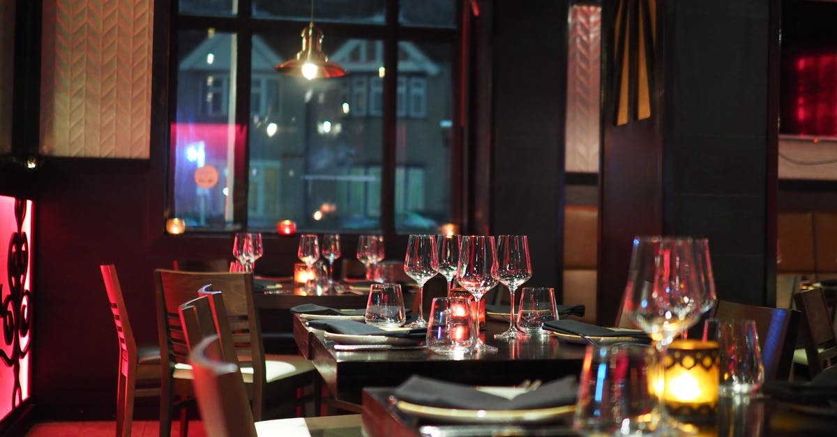 Having a pleasant dining experience in a hotel with a baby? - Wine Glasses on Table Tops Having a pleasant dining experience in a hotel with a baby? - Wine Glasses on Table Tops