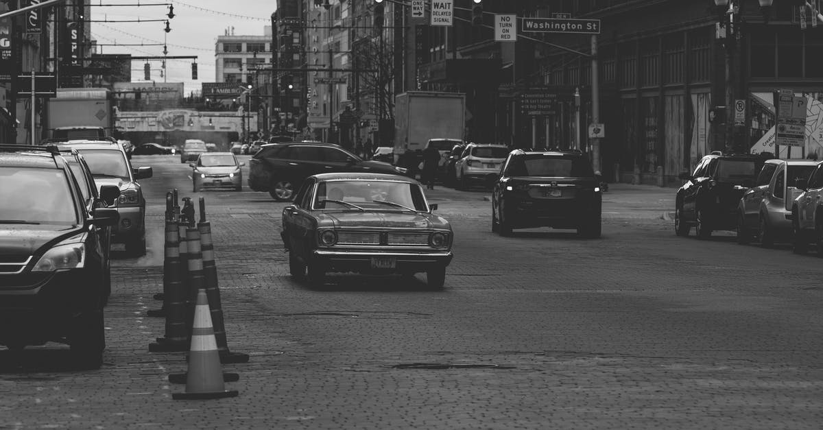 How bad does traffic get between East Hamilton and Oakville, Ontario? - Grayscale Photo of Cars on Road How bad does traffic get between East Hamilton and Oakville, Ontario? - Grayscale Photo of Cars on Road