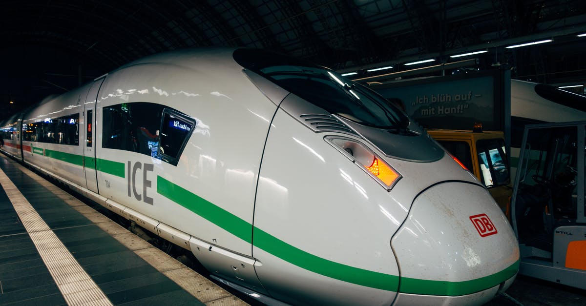 How can I tell a Deutsche Bahn train has a supplementary charge? - White and Green Train on Train Station How can I tell a Deutsche Bahn train has a supplementary charge? - White and Green Train on Train Station