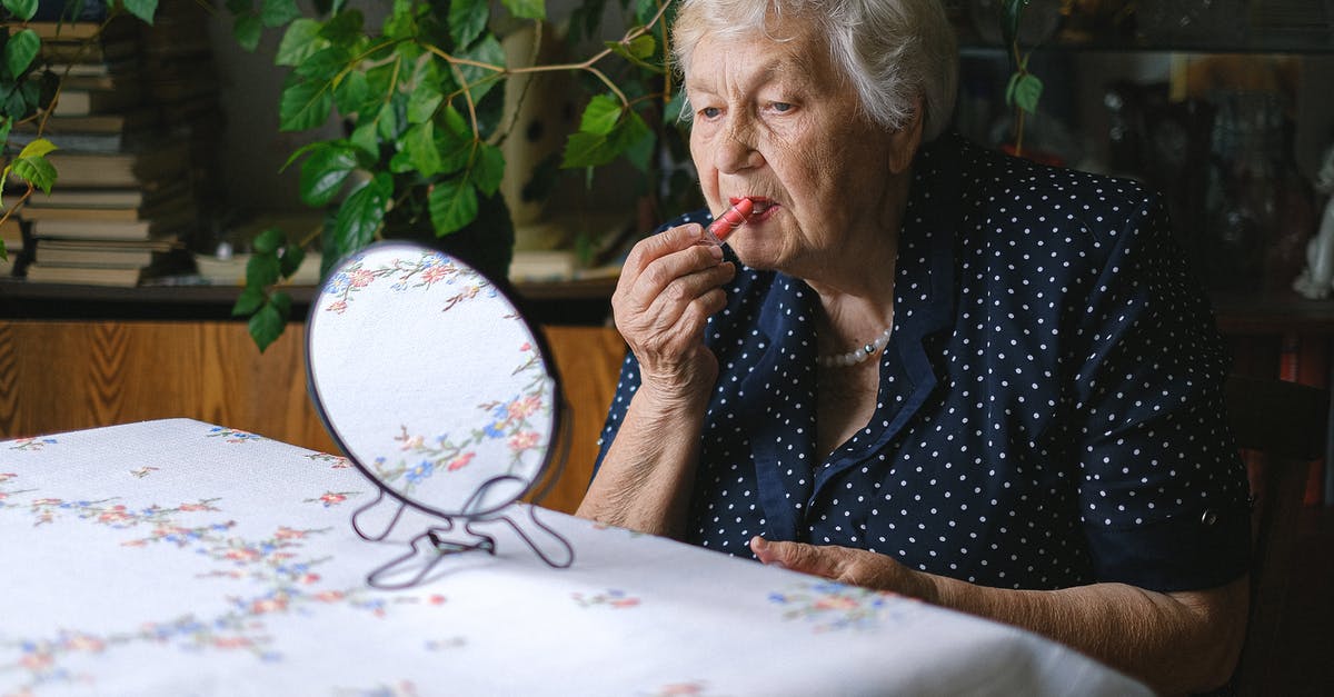 How do I apply for a visa for my 2 year old son? - Elderly woman doing makeup in home How do I apply for a visa for my 2 year old son? - Elderly woman doing makeup in home