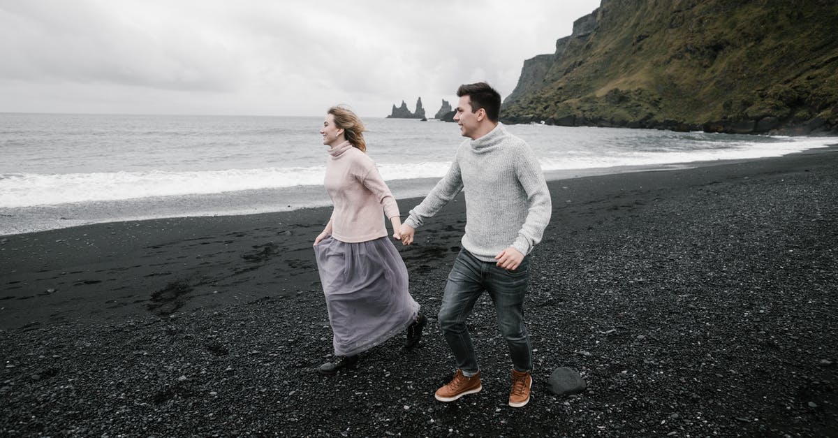 How do I explore the Black Sea Coast between Georgia and Istanbul? [closed] - Cheerful couple having romantic date on beach on chilly day