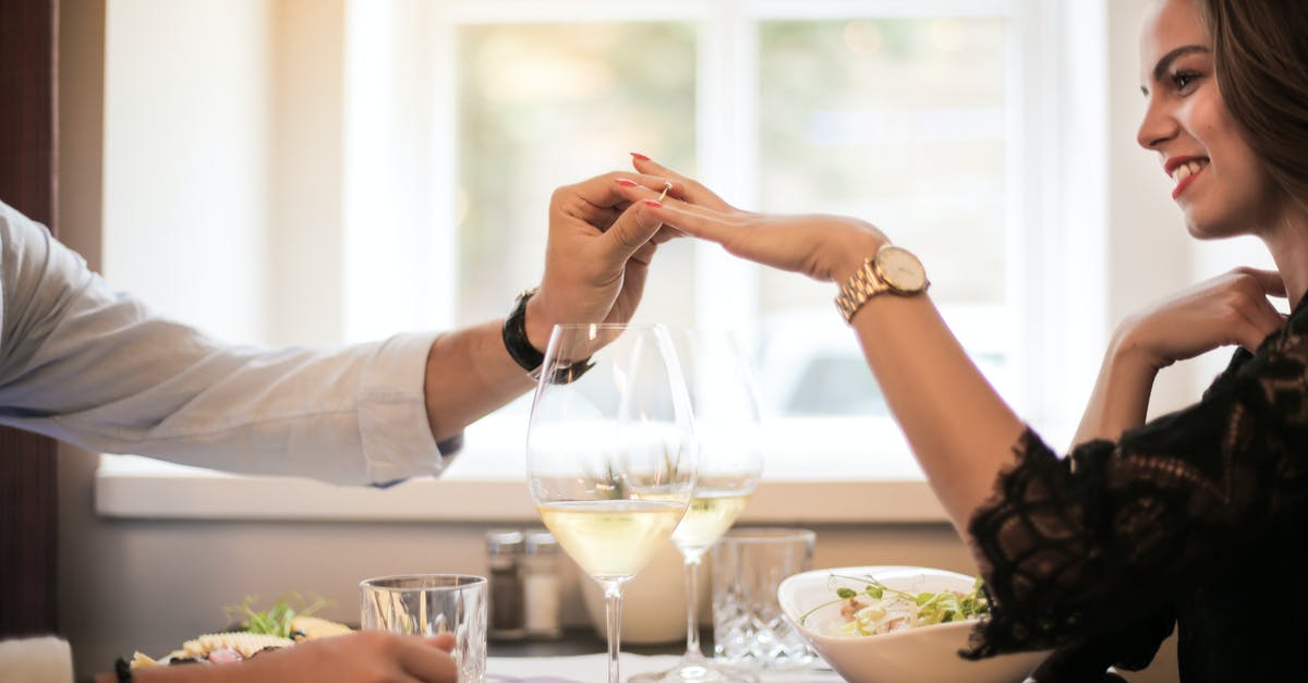 How do I get an engagement ring past security/customs in an airport without alerting my significant other? - Crop man making proposal in luxurious restaurant during dinner How do I get an engagement ring past security/customs in an airport without alerting my significant other? - Crop man making proposal in luxurious restaurant during dinner