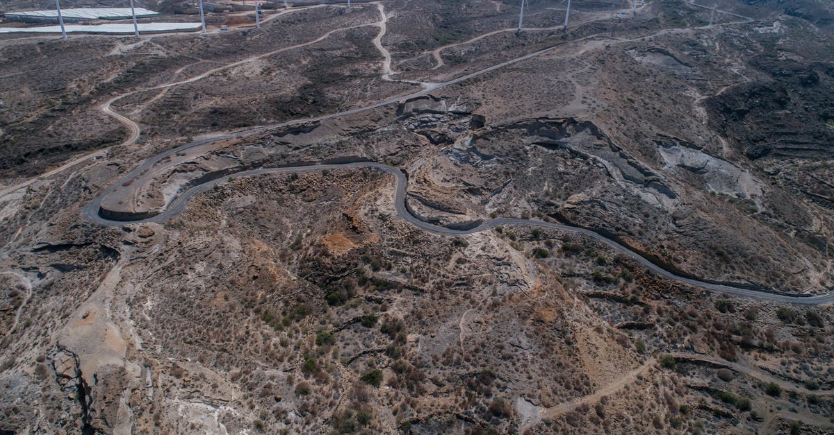 How do the authorities know whether someone reaches a country? - Aerial View of Road on Hill