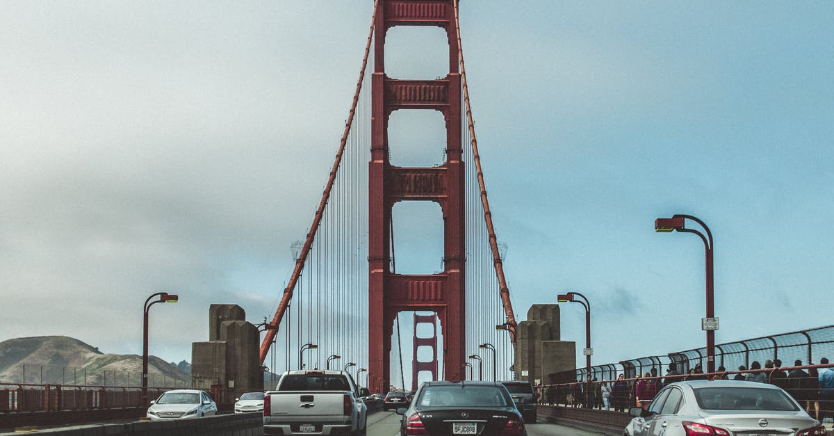 How do the Express Lanes in California know how many occupants a car using the express lane contains? - Cars on Golden Gate Bridge