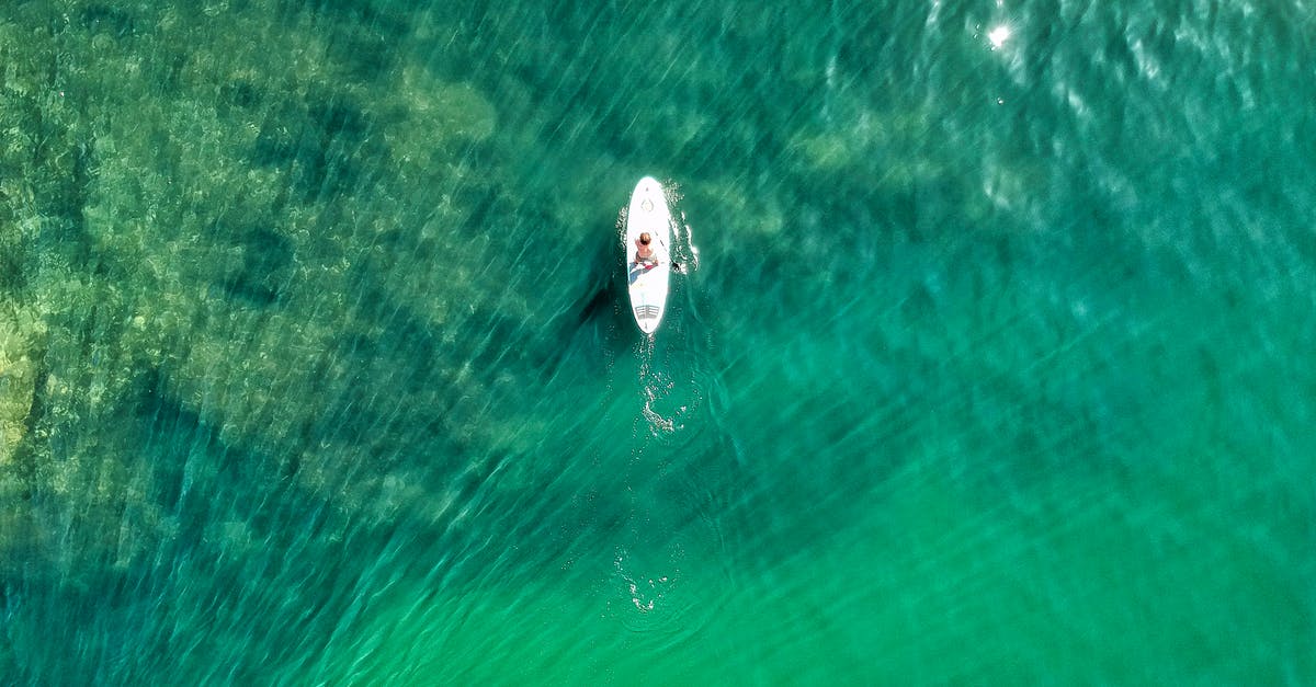 How do UK airports prevent people without UK visas from boarding domestic flights? - Top View Photo of Person Paddleboarding