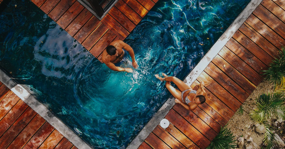 How do you behave in icelandic public swimming pools? - An Aerial Shot of a Couple in a Vacation