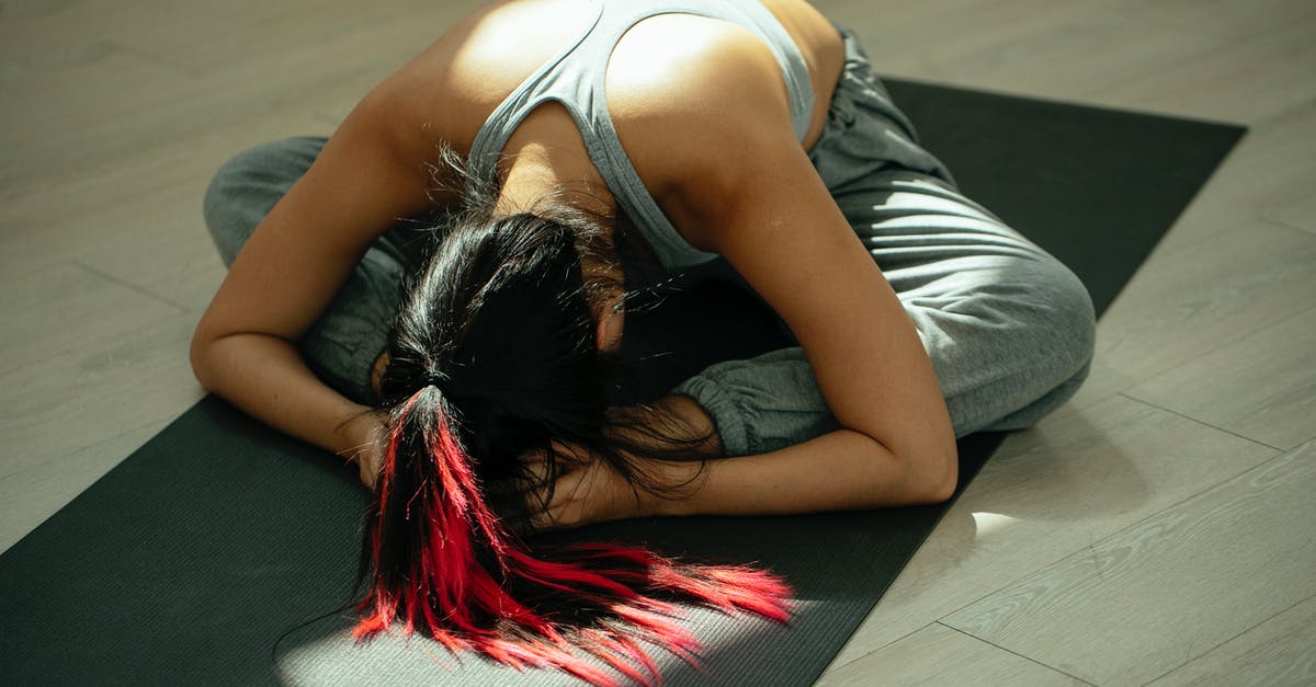 How does Eurostar segregate Brussels-bound and London-bound passengers from the Netherlands? - From above full body of anonymous flexible female with long dyed hair bending forward while practicing Baddha Konasana B yoga pose on mat in studio How does Eurostar segregate Brussels-bound and London-bound passengers from the Netherlands? - From above full body of anonymous flexible female with long dyed hair bending forward while practicing Baddha Konasana B yoga pose on mat in studio
