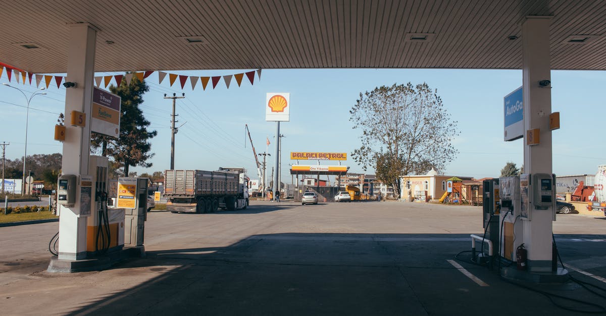 How does one know if a rental car takes diesel or gasoline? - Empty gas station with oil petrol dispensers located on highway for serving long distance vehicles How does one know if a rental car takes diesel or gasoline? - Empty gas station with oil petrol dispensers located on highway for serving long distance vehicles