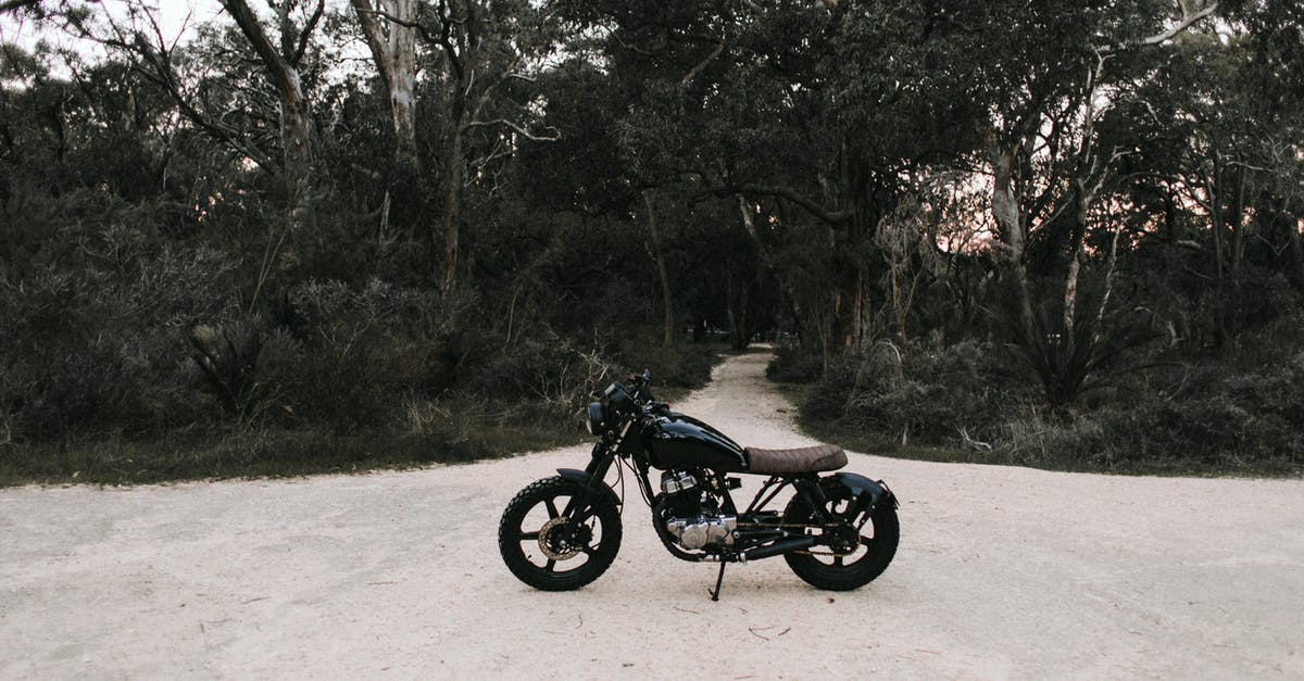 How is the part of a route between two consecutive waypoints called? - Black metal motorbike parked on sandy road near trees and green grass in daytime How is the part of a route between two consecutive waypoints called? - Black metal motorbike parked on sandy road near trees and green grass in daytime