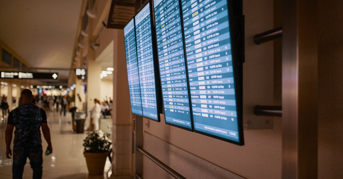 How long is it best to arrive at the airport before the flight? [closed] - Airline Flight Schedules on Flat screen Televisions