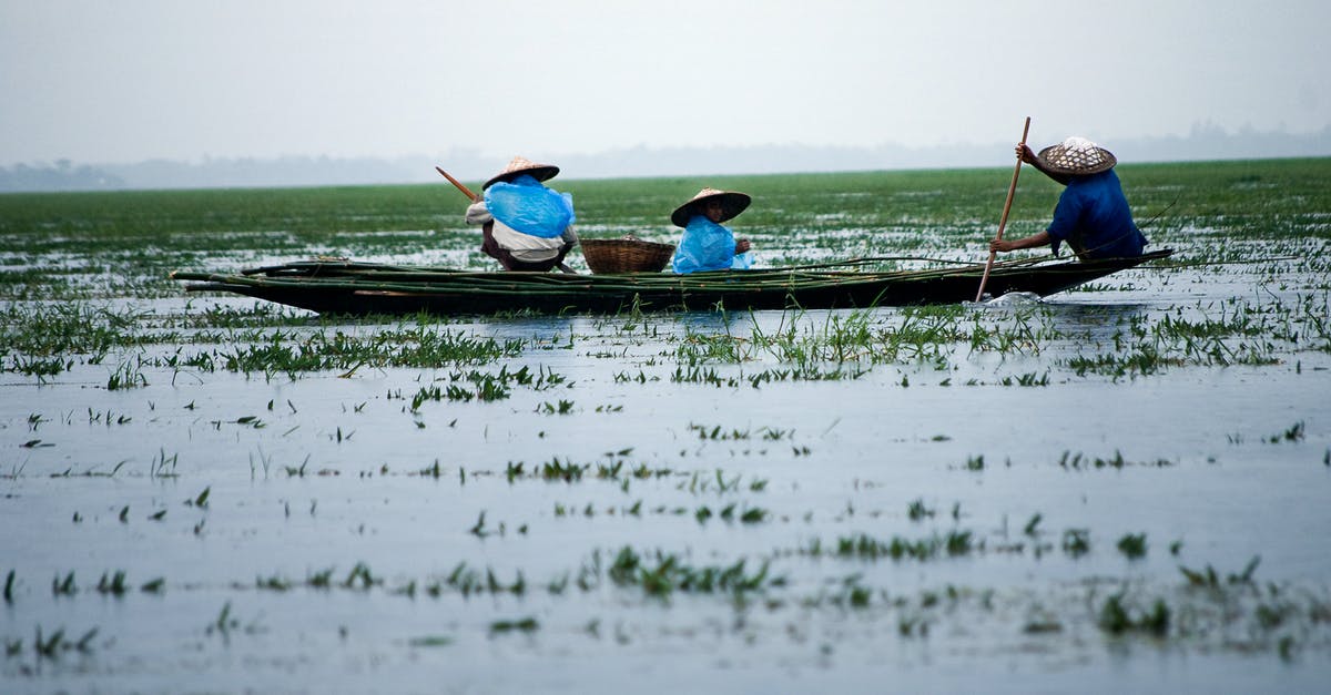 How much is the visa fee for Indonesian Citizens travelling to Bangladesh - Men Riding Boat on Body of Water