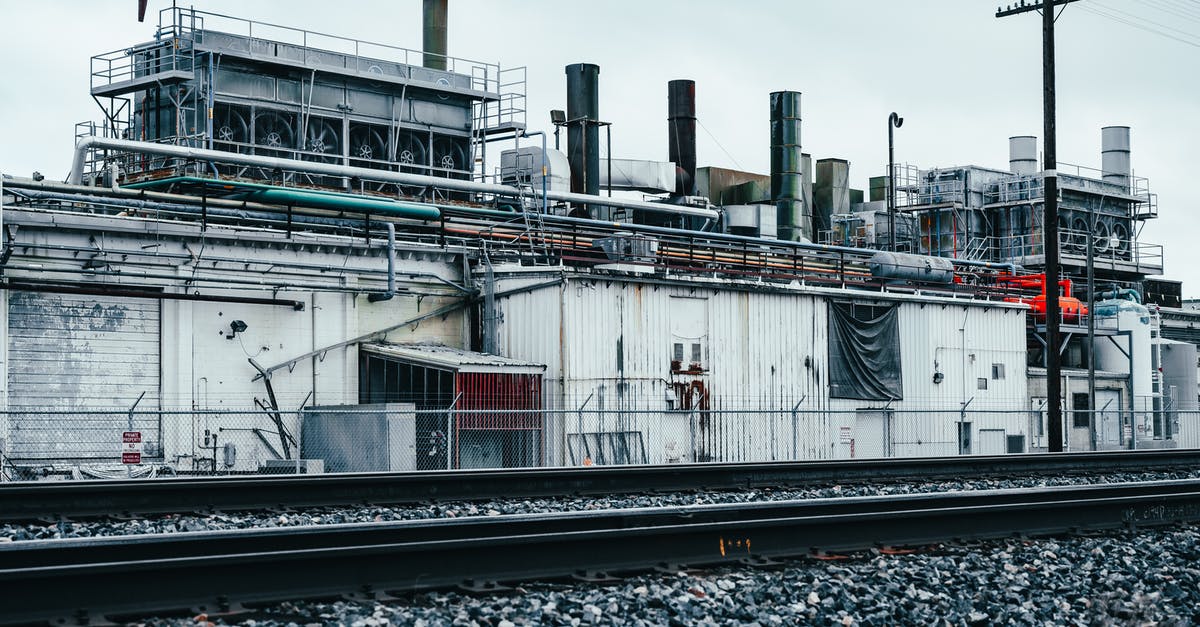 How much of the original 'Lunatic Express' rail system in Africa is still active? - Industrial area with old factory and railway tracks How much of the original 'Lunatic Express' rail system in Africa is still active? - Industrial area with old factory and railway tracks