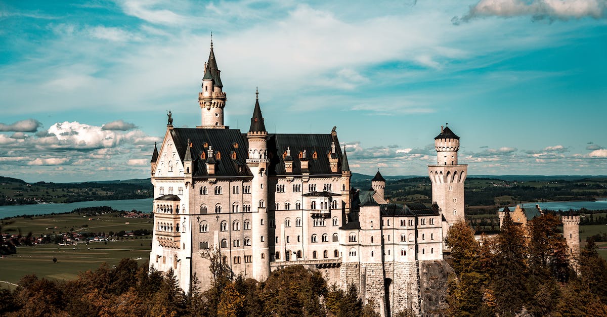 How much scaffolding is currently on Neuschwanstein Castle? - White and Black Castle Under the Blue Sky How much scaffolding is currently on Neuschwanstein Castle? - White and Black Castle Under the Blue Sky