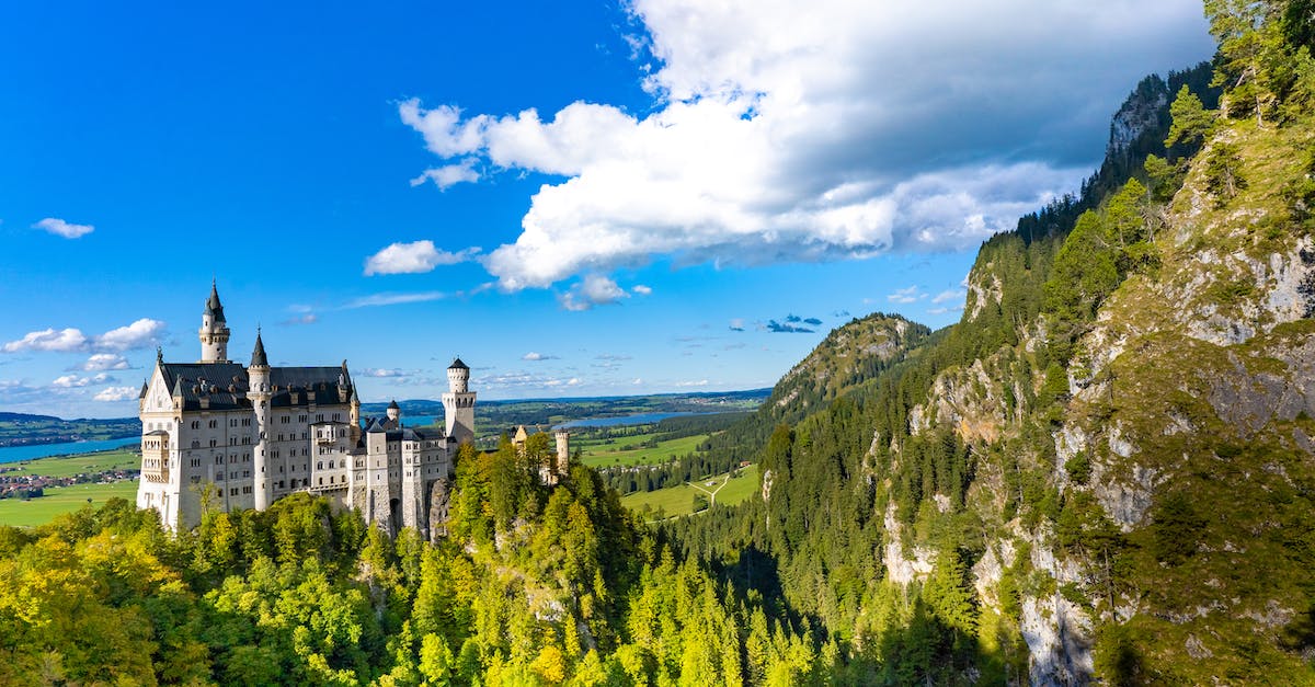How much scaffolding is currently on Neuschwanstein Castle? - White and Black Castle Under the Blue Sky How much scaffolding is currently on Neuschwanstein Castle? - White and Black Castle Under the Blue Sky