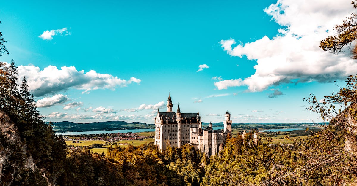 How much scaffolding is currently on Neuschwanstein Castle? - White and Black Castle Under the Blue Sky How much scaffolding is currently on Neuschwanstein Castle? - White and Black Castle Under the Blue Sky