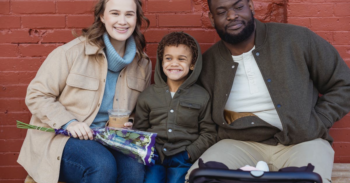 How much time can my Mexican wife and my son stay with me in the UK while working my 6 months before Family/Spouse visa application? [closed] - Cheerful diverse family sitting on street bench