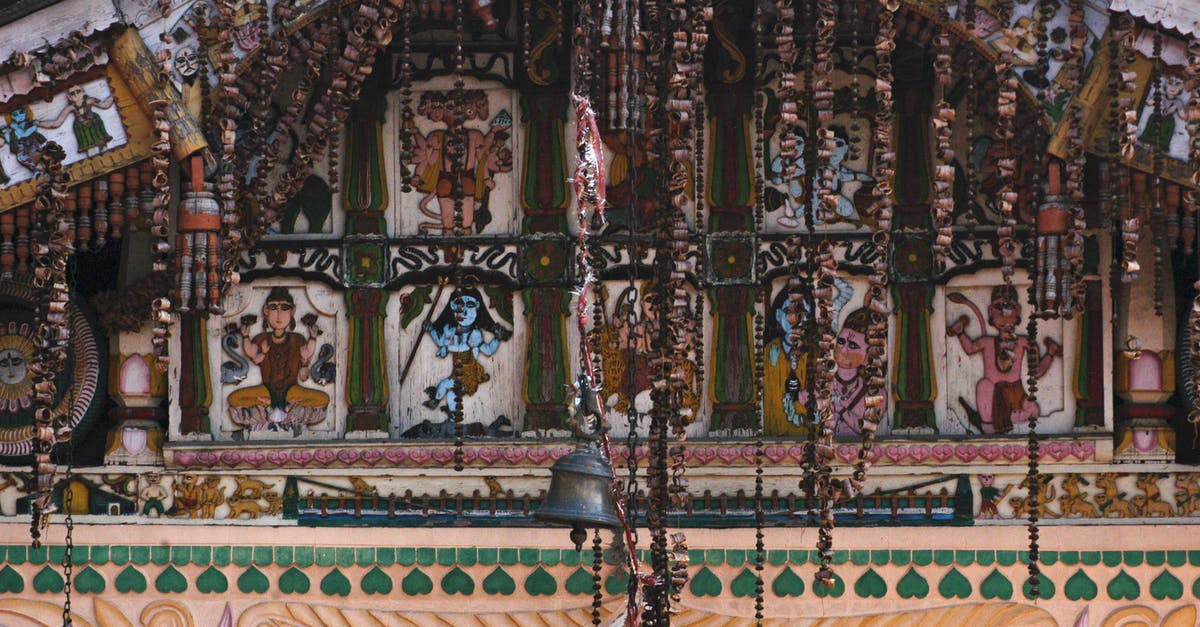 How much to donate at Hindu temples in India? - Hindu God Illustration Near Bell How much to donate at Hindu temples in India? - Hindu God Illustration Near Bell