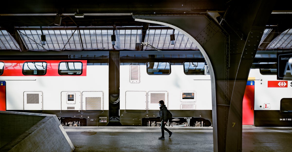 How punctual are Swiss trains? - Man Walking on Train Station How punctual are Swiss trains? - Man Walking on Train Station
