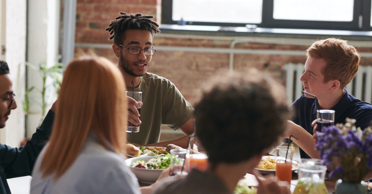 How "cheap" it is not to order drinks together with the meal in the restaurant? - Group of Person Eating Indoors How "cheap" it is not to order drinks together with the meal in the restaurant? - Group of Person Eating Indoors
