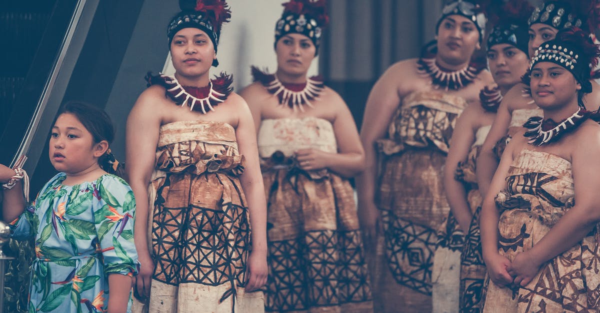 How should a Philippines national with a foreign marriage certificate complete an H-1B visa application? [closed] - Group of ethnic women wearing authentic costumes and traditional headdresses with necklaces standing in room while watching wedding ceremony during holiday celebration