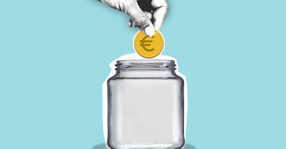 How strict are European budget airlines in terms of enforcing hand luggage? [closed] - Decorative cardboard appliques of hand with euro coin above jar representing money saving process on blue background