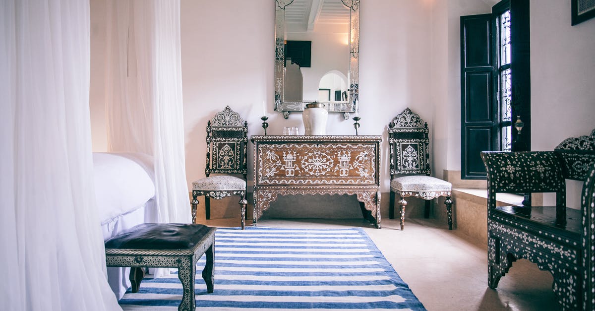 How to apply for a German Schengen visa, staying in a small hotel with no registration # - Interior of bedroom in Moroccan style