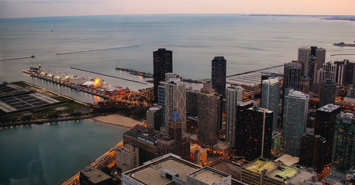 How to travel from Cedar Rapids to Chicago by bus? - Aerial View of City Buildings in Chicago Illinois How to travel from Cedar Rapids to Chicago by bus? - Aerial View of City Buildings in Chicago Illinois