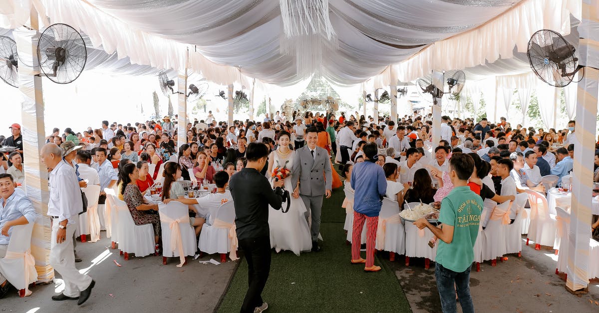 Husband and wife applying together for an Australian tourist visa. Do we apply as a group or separately? - Group of people gathering together for wedding ceremony and party in decorated area Husband and wife applying together for an Australian tourist visa. Do we apply as a group or separately? - Group of people gathering together for wedding ceremony and party in decorated area