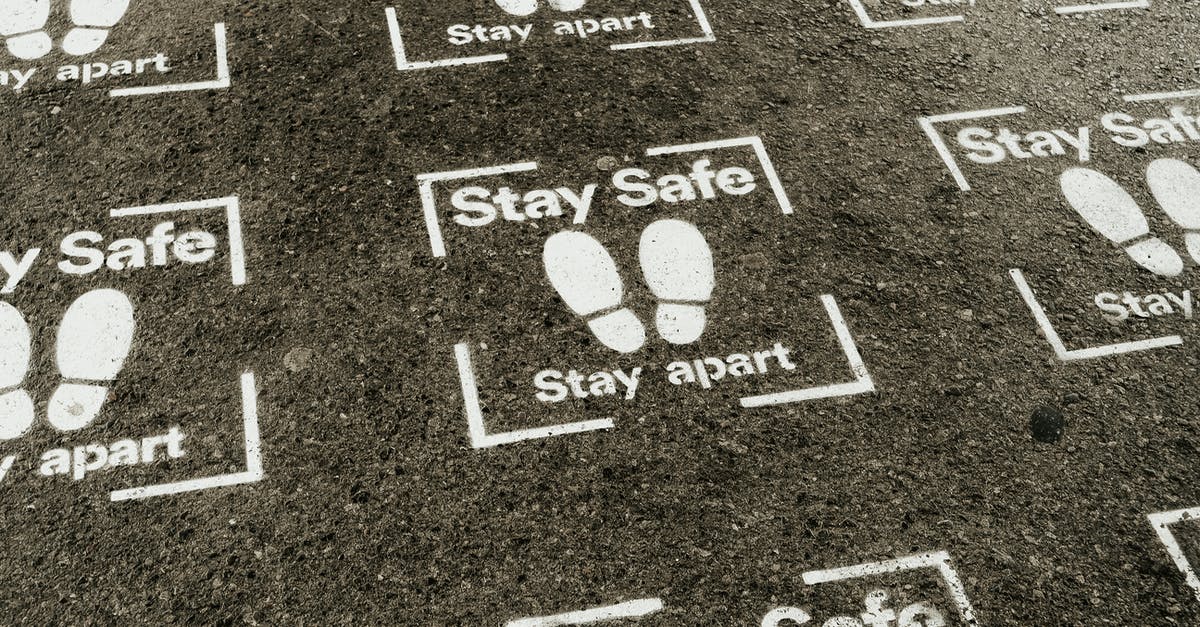 I'm American. re: COVID restrictions, can I fly through Portugal on my way to the Czech Republic in September? [closed] - From above white sign of feet and inscription Stay Safe Stay Apart painted on asphalt road during coronavirus outbreak