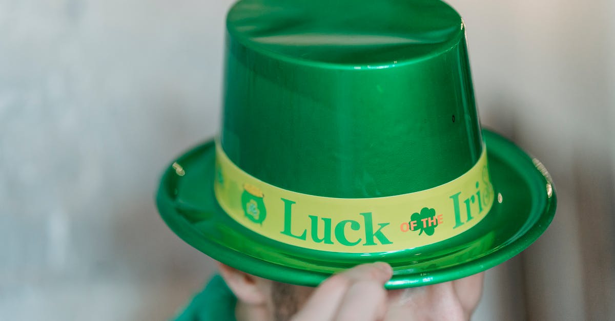 I'm an Irish citizen living in a different EU country, can I use my foreign ID if it has my Irish nationality on it [duplicate] - Crop man in green hat celebrating Feast of Saint Patrick