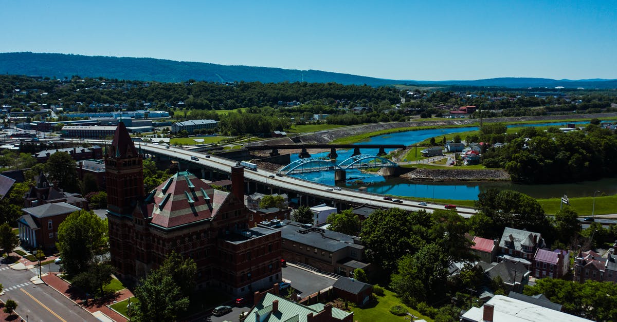 I drive from Channel Tunnel Calais to Kempten in Germany on 18.06.19 what would be the quickest route [closed] - Drone view of contemporary bridge with vehicles above water channel near lawns and mounts under blue sky