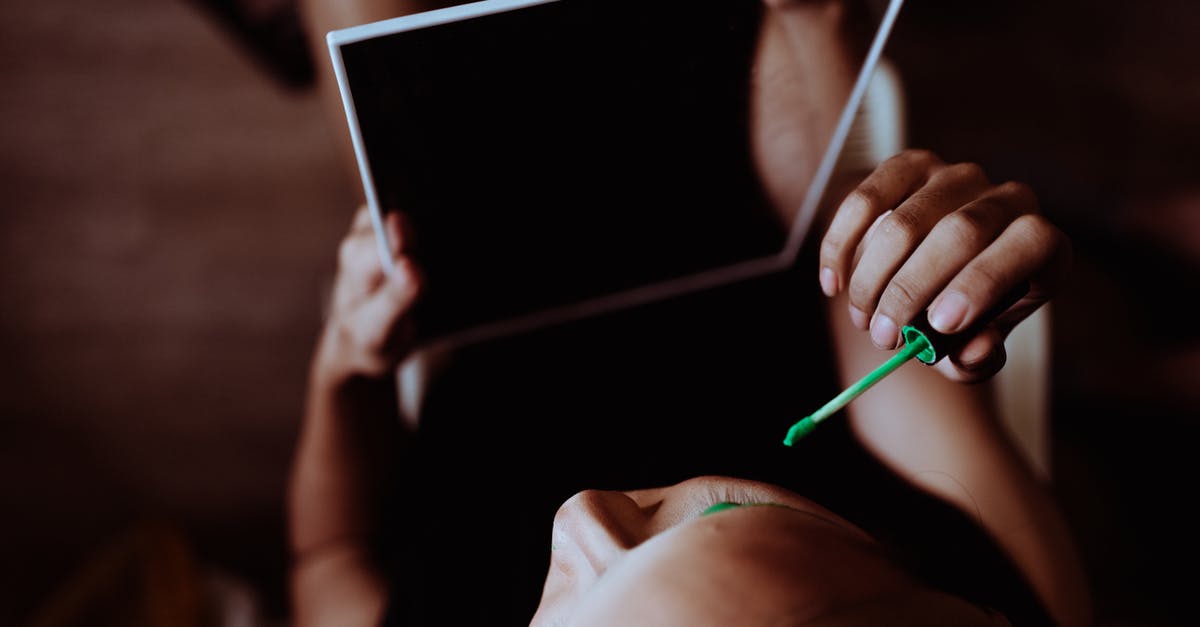 I have a B1-B2 Visa expiring Oct 2019 but will start using ESTA from now on. When should I apply for ESTA? - Crop woman with mirror doing colorful makeup