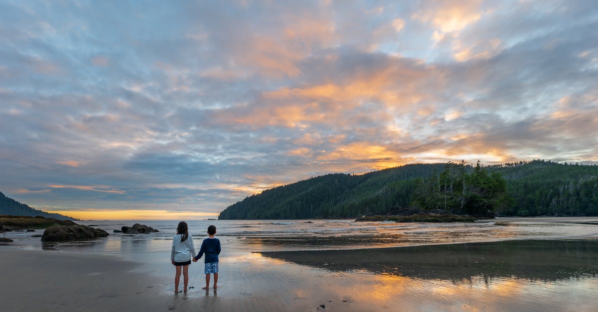 I live in the US. My sister just passed in Canada - Kids Standing on the Shore I live in the US. My sister just passed in Canada - Kids Standing on the Shore