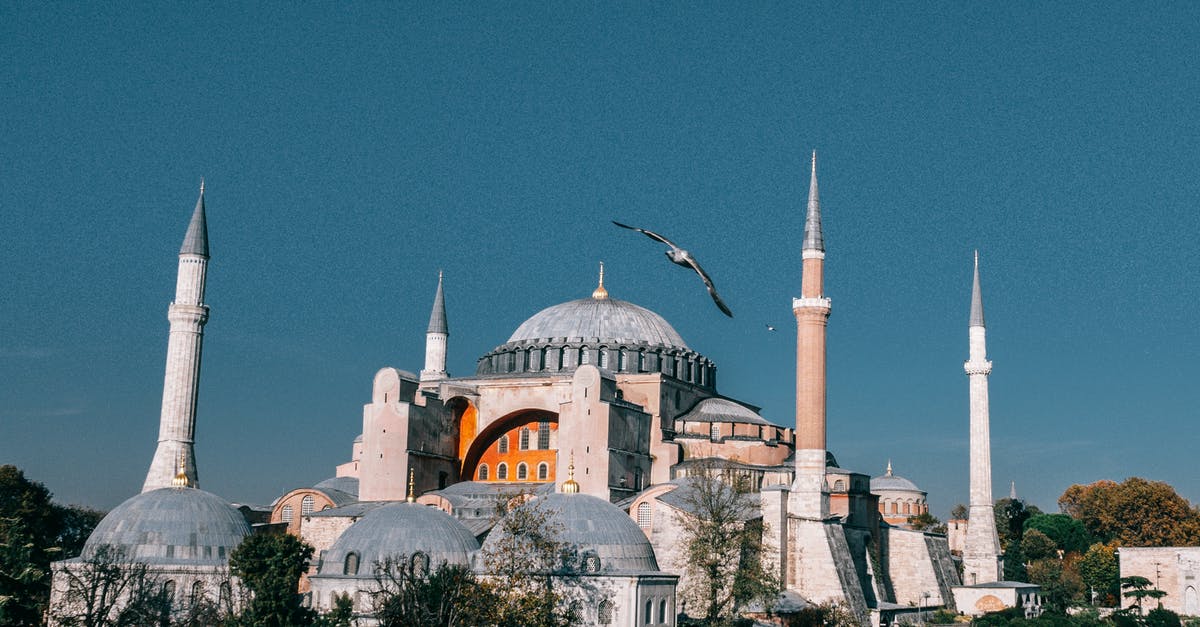 If my final destination is Bursa City, Turkey, is landing in istanbul airport my best option? - Wonderful Hagia Sophia grand mosque with tall minarets and dome located in Istanbul in Turkey against blue sky in city If my final destination is Bursa City, Turkey, is landing in istanbul airport my best option? - Wonderful Hagia Sophia grand mosque with tall minarets and dome located in Istanbul in Turkey against blue sky in city