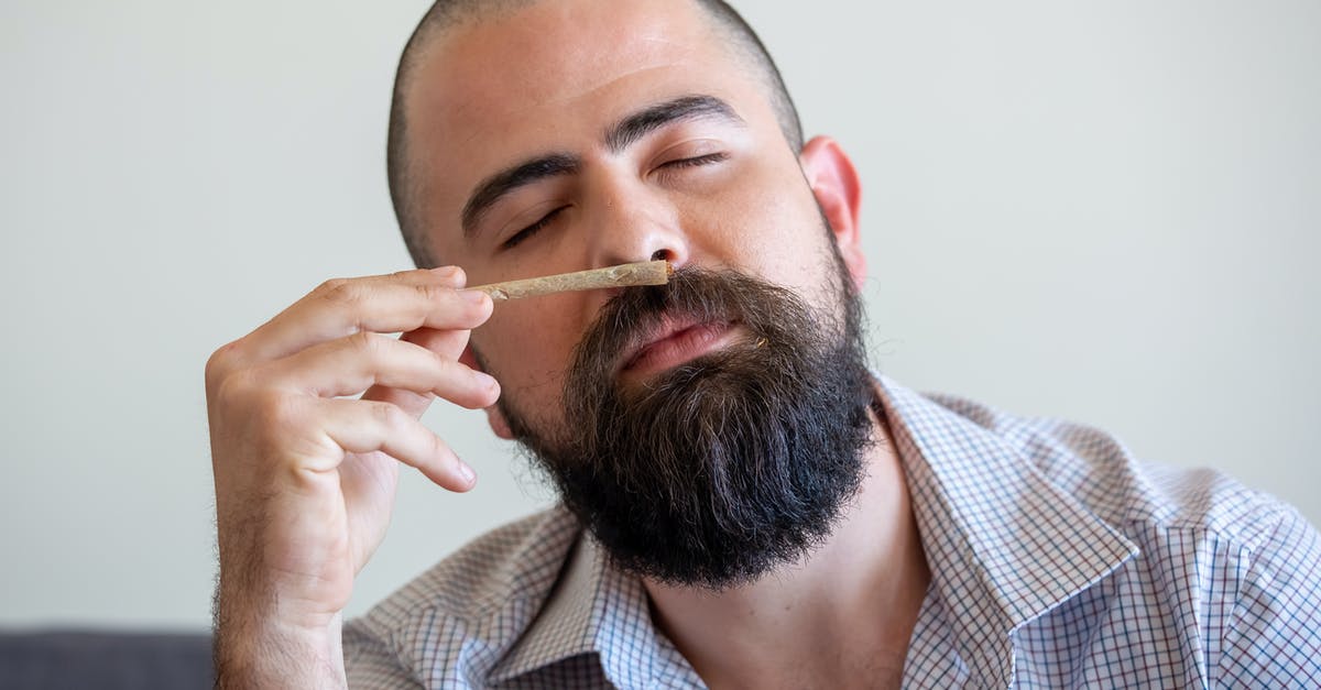 In which countries (or states) can a traveler smoke weed and not face any legal charges? [closed] - A Man Smelling a Rolled Cannabis Joint