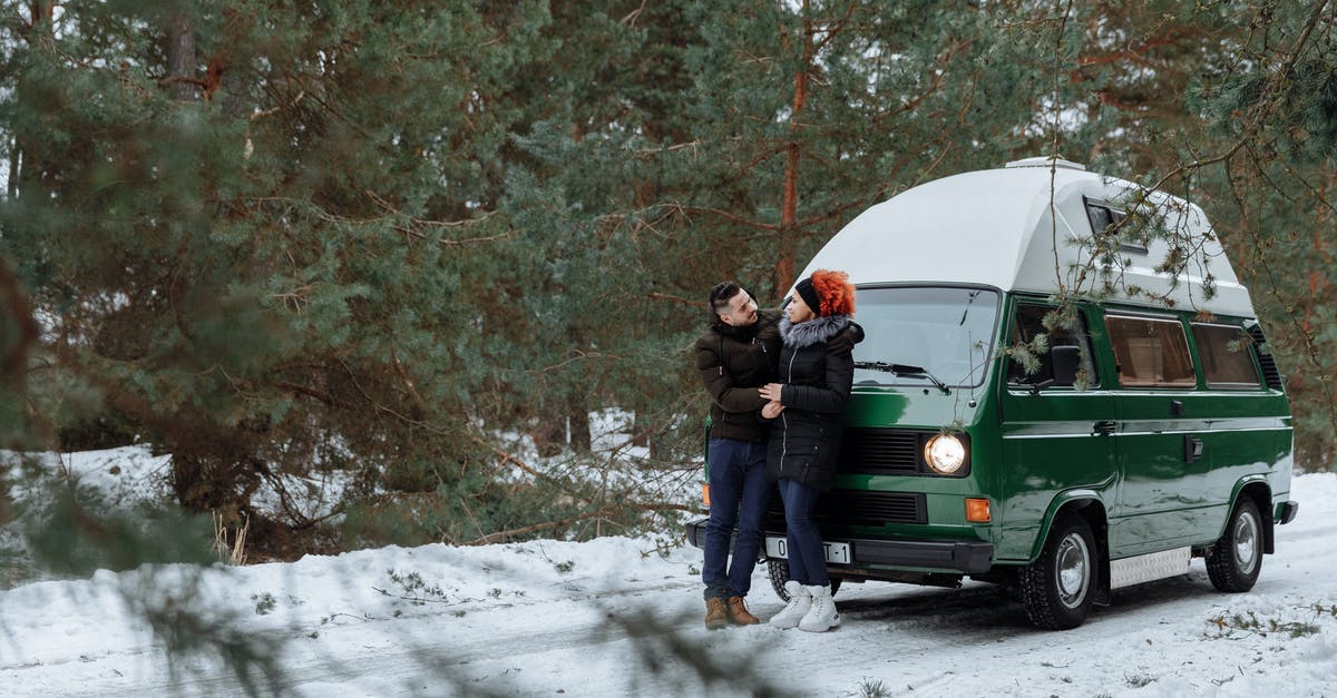 Is a 2 weeks trip to the UK with a campervan feasable? [closed] - A Sweet Couple Standing in front of a Campervan