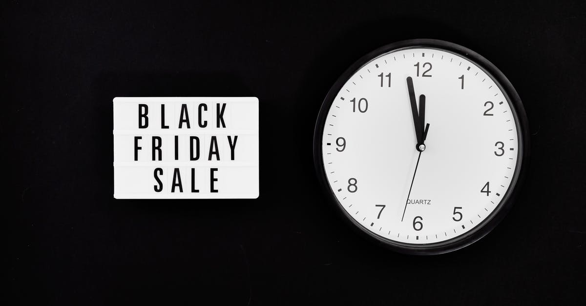 Is a 50 minute connecting time through Helsinki possible? - A Black Friday Sale Signage Beside a Black and White Round Analog Wall Clock Is a 50 minute connecting time through Helsinki possible? - A Black Friday Sale Signage Beside a Black and White Round Analog Wall Clock