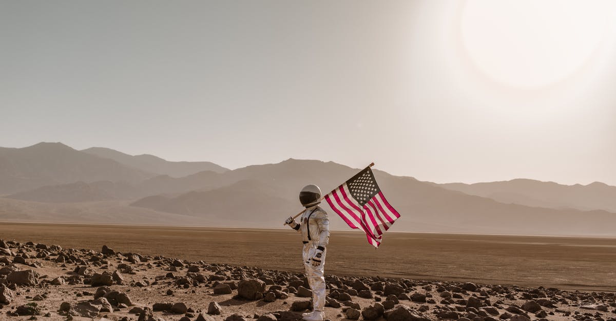 Is a visa needed for a stopover in USA for a person holding a Canadian permanent resident visa? [duplicate] - An Astronaut Holding the American Flag while Standing on a Desolate Planet