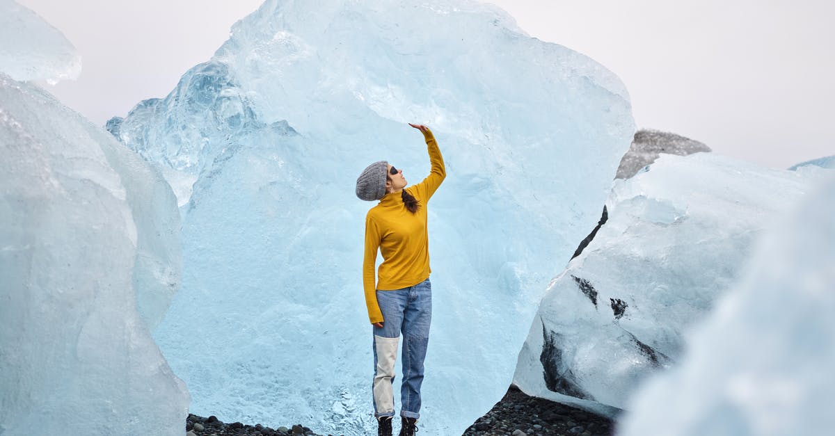Is a visa required for travel to Iceland if I have the EU Blue Card? - Woman admiring view of gigantic ice chunks Is a visa required for travel to Iceland if I have the EU Blue Card? - Woman admiring view of gigantic ice chunks