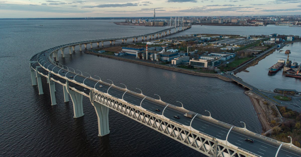 Is an 8 hour layover in Russia (SVO) long enough to leave the airport? - The Obukhov Bridge Over the Neva River in St. Petersburg, Russia