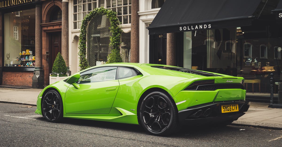 Is it legal to sleep in a parked car on the streets of Munich? - Photo of Parked Lime Green Lamborghini Is it legal to sleep in a parked car on the streets of Munich? - Photo of Parked Lime Green Lamborghini