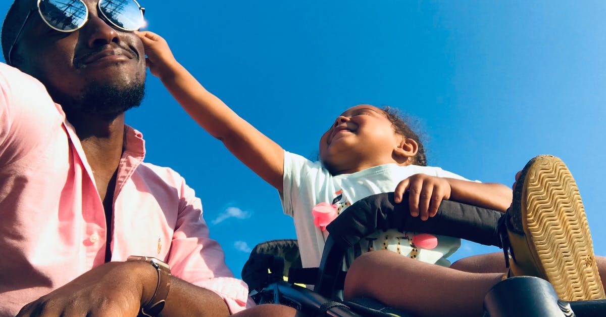 Is it possible to check-in a double stroller on a flight? - Baby Approaching Men's Black Sunglasses Is it possible to check-in a double stroller on a flight? - Baby Approaching Men's Black Sunglasses