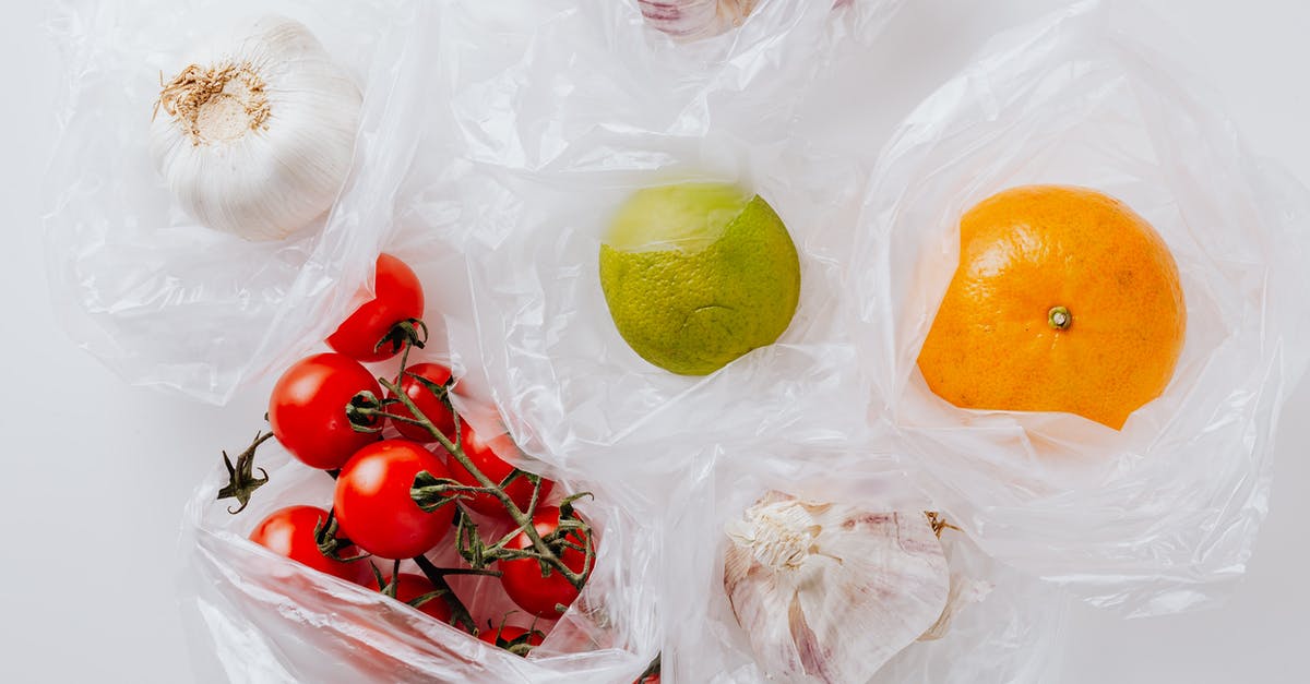 Is it possible to check-in a small bag which is usually used as a cabin bags? - Fresh vegetables and citrus fruits put in plastic bags Is it possible to check-in a small bag which is usually used as a cabin bags? - Fresh vegetables and citrus fruits put in plastic bags