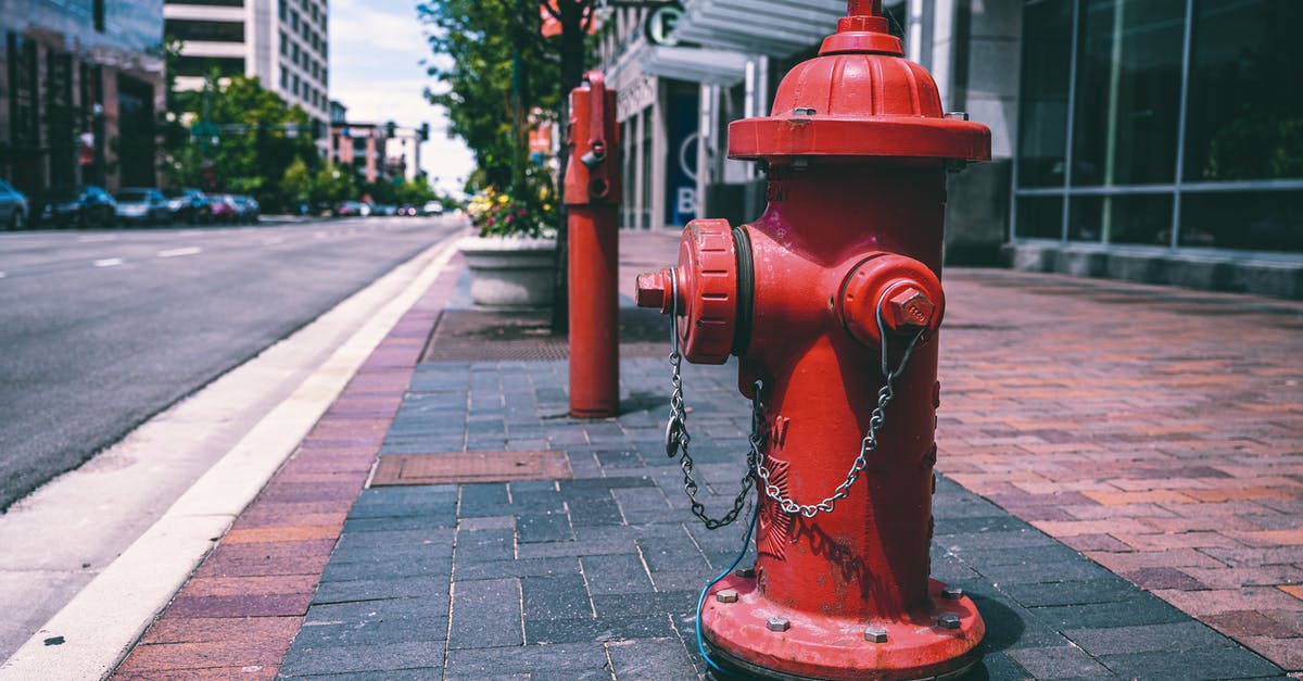 Is It safe around Old Market area in Bristol? [closed] - Red fire hydrant with chains located on empty street near road and building on sunny day