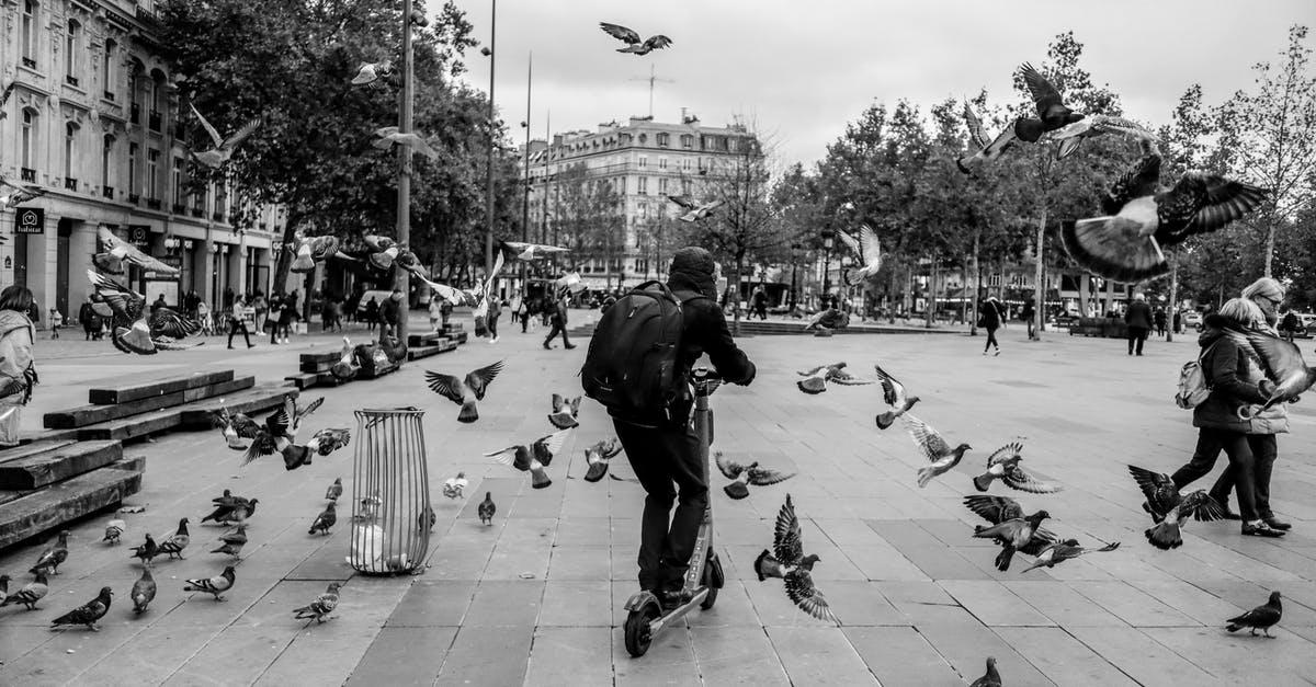 Is riding an electric scooter on pavement not tolerated in London? [closed] - Man Riding a Scooter