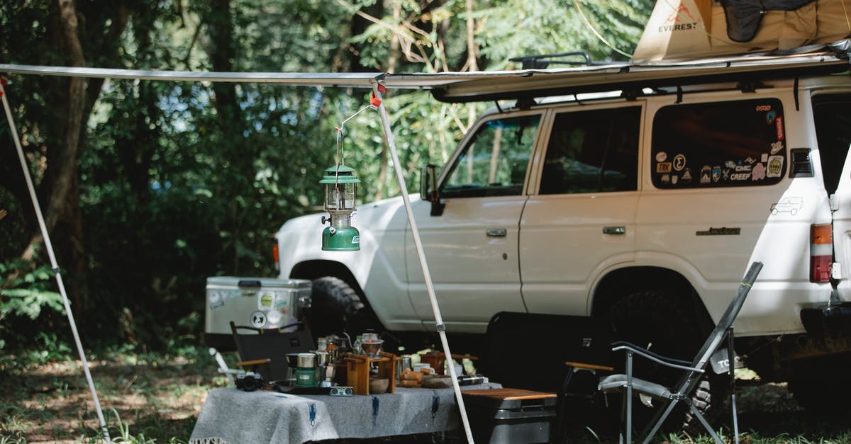 Is sleeping outside really illegal in Laos? If so does that mean no camping too? - Camper offroader with roof top tent and awning camping in nature among green trees in sunny day Is sleeping outside really illegal in Laos? If so does that mean no camping too? - Camper offroader with roof top tent and awning camping in nature among green trees in sunny day