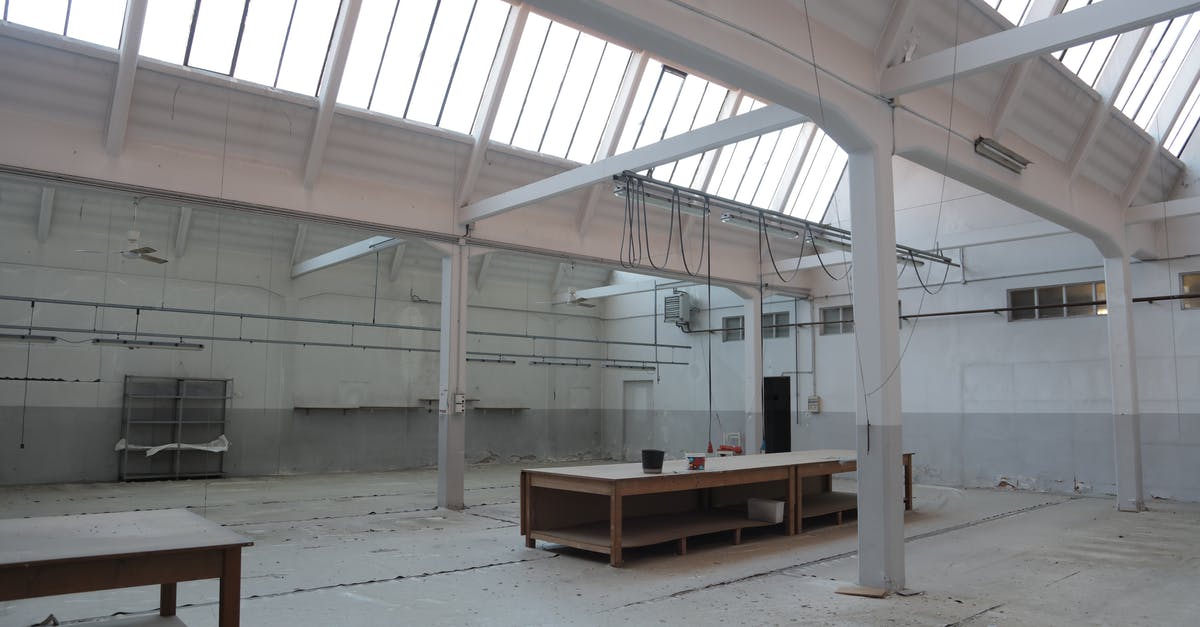 Is there a huge queue for Hergé Museum in Brussels? - Bright premise for storage with concrete floor and metal beams inside modern industrial building Is there a huge queue for Hergé Museum in Brussels? - Bright premise for storage with concrete floor and metal beams inside modern industrial building